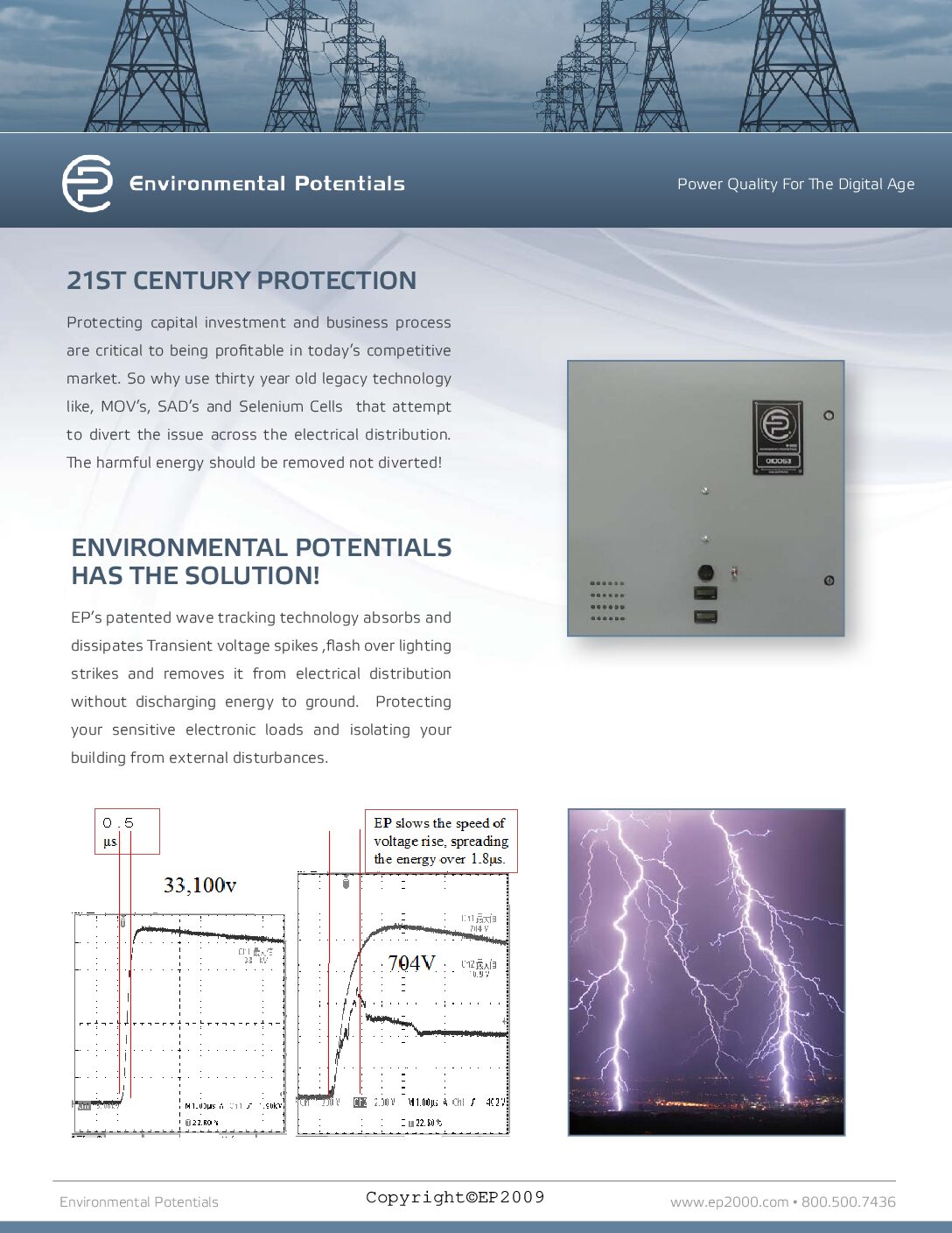Whole home surge protection specifications
